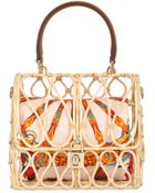 Dolce & Gabbana Dolce Bag Rattan Top Handle Bag - Lyst