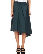 Kolor Paperbag-Waist High-Low Skirt - Lyst