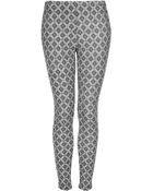 Topshop Diamond Tile Denim Leggings - Lyst