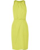 Lela Rose Textured-Silk Dress - Lyst