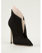 Sergio Rossi Panelled Ankle Boots - Lyst