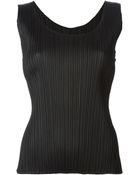 Pleats Please By Issey Miyake Pleated Tank Top - Lyst