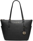 MICHAEL Michael Kors Jet Set Top-Zip Saffiano Tote - Lyst