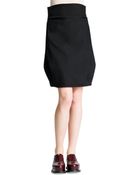 Jil Sander Side-Draped Wide-Banded Tulip Skirt - Lyst