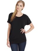 DKNY Asymmetrical Scoop Neck Tee - Lyst