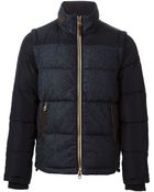 Armani Jeans Denim Padded Jacket - Lyst