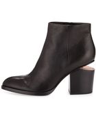 Alexander Wang Gabi Tumbled Leather Ankle Boot - Lyst