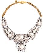 Shourouk Apolonia Crystal Pearl and Enamel Beaded Necklace - Lyst