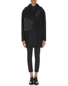 Stella McCartney Zip-detail Wool-blend Coat - Lyst