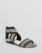 Stuart Weitzman Open Toe Flat Sandals Expo - Lyst