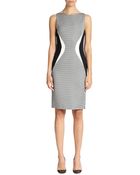 Antonio Berardi Geo Knit Sheath - Lyst