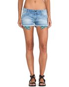 Black Orchid Cut Off Short - Lyst
