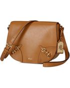 Lauren by Ralph Lauren Leather Saddle Bag - Lyst