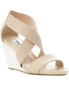 Dune Georgey Colourblock Wedge Sandals - Lyst