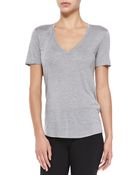 Helmut Lang Kinetic Short-sleeve Tee W Slashed Back - Lyst