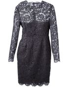 Valentino Lace Sheath Dress - Lyst