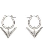 Topman Arrow Drop Hoop Stud Earrings - Lyst