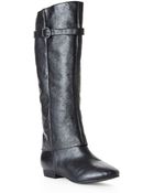 Chinese Laundry Black Set In Stone Boots - Lyst