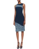 Black Halo Hialeah Lace-Trim Sleeveless Sheath Dress - Lyst