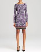 MICHAEL Michael Kors Paisley Boat Neck Dress - Lyst