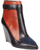 French Connection Berne Wedge Booties - Lyst