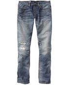 Gap 1969 Medium Destroyed Slim Fit Jeans (Vintage Wash) - Lyst
