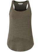 Etoile Isabel Marant Ivor Striped Racer-Back Tank Top - Lyst