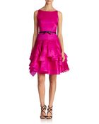 Milly Satin Tara Dress - Lyst