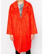 Monki Oversized Cocoon Coat - Lyst