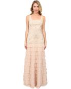Sue Wong Tiered Beaded Gown - Lyst