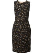 Dolce & Gabbana Key Print Dress - Lyst