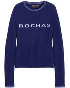 Rochas Cashmere and Silk-Blend Sweater - Lyst