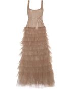 Valentino Embroidered Tulle Gown - Lyst