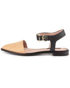 Rachel Zoe Iris Snake Skin And Leather Sandal - Lyst
