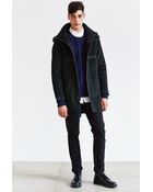 Shades Of Grey By Micah Cohen Wool Hooded Long Parka - Lyst