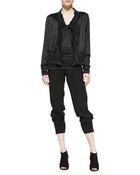 Donna Karan New York Needlepunch Cardigan - Lyst