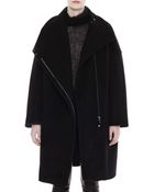 Helmut Lang Stroke Wool Coat - Lyst