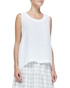 Eskandar Sleeveless Side-Pleated Shell - Lyst