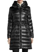 Dl2 By Dawn Levy Hoodie Long Puffer Coat - Lyst