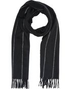 Barneys New York Chalk-Stripe Scarf - Lyst