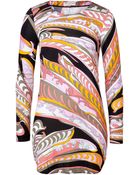 Emilio Pucci Printed Jersey Dress - Lyst