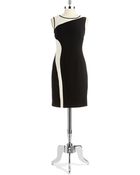 Adrianna Papell Colorblock Dress - Lyst