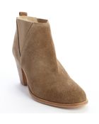 Charles by Charles David Camel Suede 'Vaxio' Heel Booties - Lyst