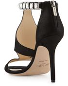 Jimmy Choo Hampton Shimmery Crystalcuff Sandal - Lyst
