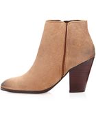 Dolce Vita Hayla Suede Ankle Boot Tan - Lyst
