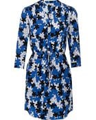 Diane von Furstenberg Freya Floral-Print Silk Mini Dress - Lyst