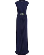 Issa Embellished Crepe-Jersey Maxi Dress - Lyst