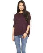 Splendid Blend A Line Sweater - Aubergine - Lyst