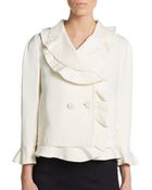 Valentino Ruffled Peplum Jacket - Lyst