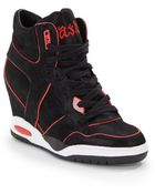 Ash Best Leather Wedge Sneakers - Lyst